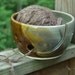Reserved for Christel Yarn Bowl Knitting Crocheting Dish Knitting Bowl Circle Cut Outs Rustic Moss