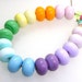 Handmade Lampwork Bead Set Pink Tangerine Lemon Mint Green Sky Blue Purple Lilac Lavender -- How I'll Free Myself