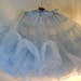 vintage fairy tale princess-blue super-poof petticoat square dance crinoline by partners please adjustable size