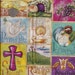 DESTASH Fabric Yardage . Easter Christian Scriptures
