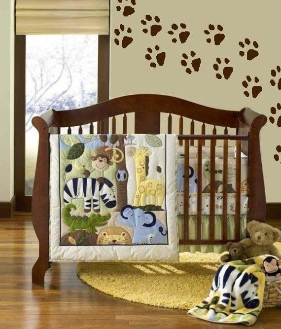 Items similar to Animal Paw Prints Vinyl Decal Wall Decor on Etsy