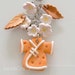 Oriental Cherry Blossom Bag Charm - Polymer Clay