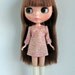 Clover smock dress pink-for Blythe