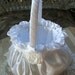 FAITH Flowergirl Basket Available in, Off White, Ivory or White