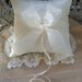 Wedding Ring Bearer Pillow in Ivory Handmade "ORGANZA"
