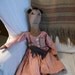 Handmade Primitive Folk Art Doll Louisa In Homespun With Cat