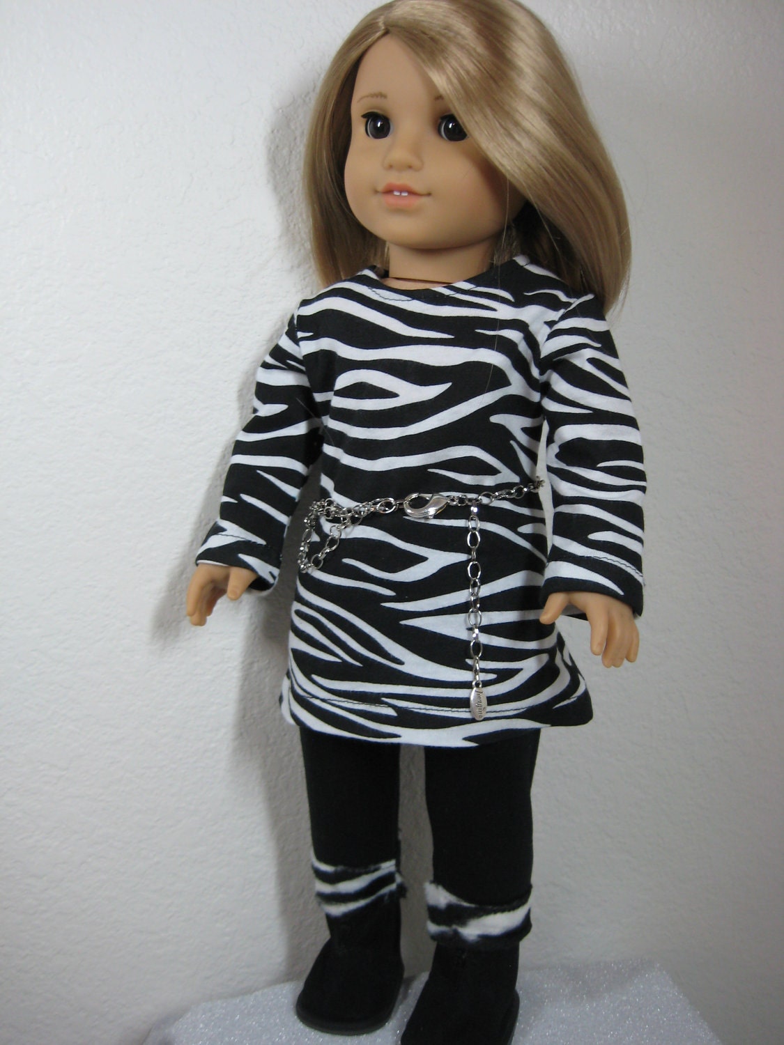 18 inch Doll Clothes American Girl Zebra 4 pc Outfit with