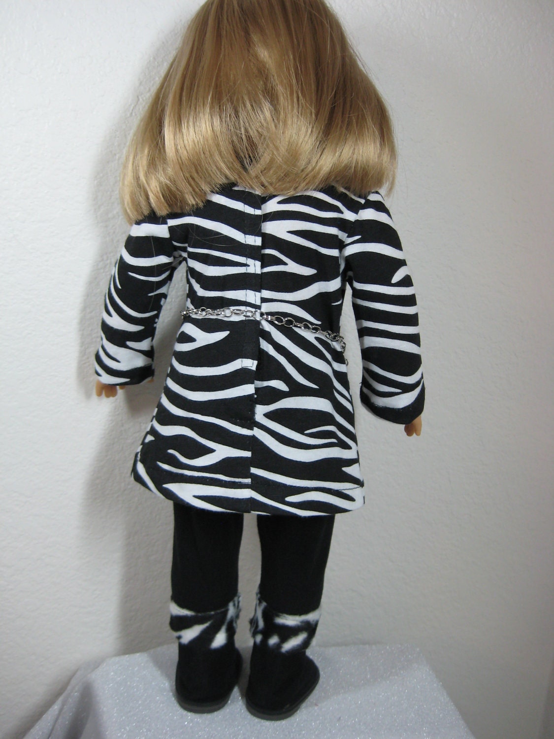 18 inch Doll Clothes American Girl Zebra 4 pc Outfit with