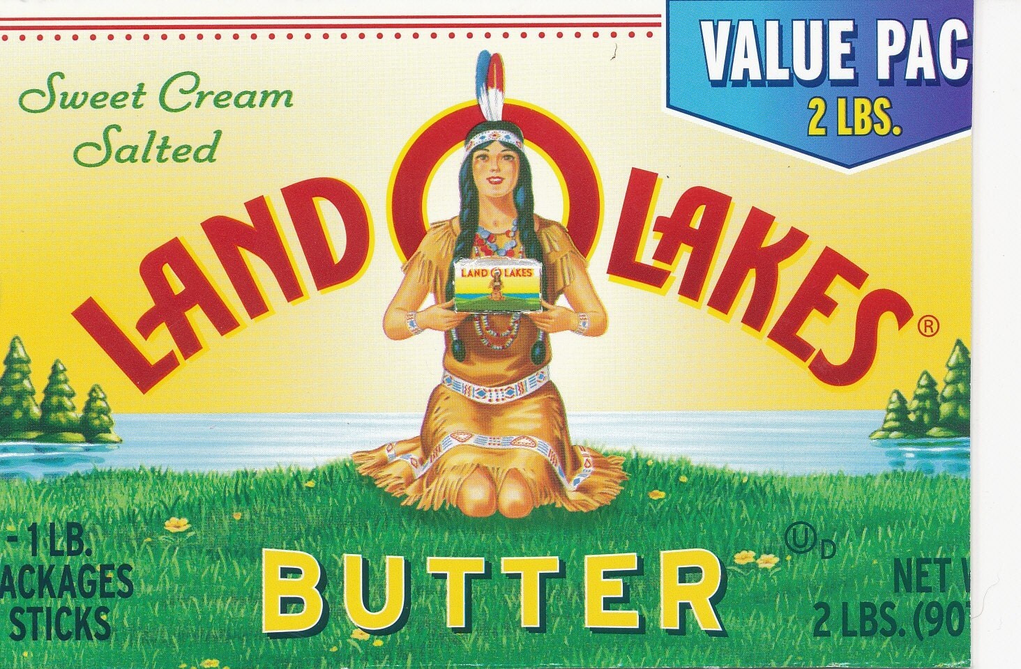 X-RATED Land O Lakes Butter label refrigerator magnet by myrrhmaid