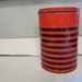 Vintage Cafe Bola De Oro Red and Black Kitchen Tin Can Canister Tea Sugar Coffee