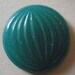 Vintage (2) Large Jade Green Deco Flat Back Glass Cab no Hole BEad