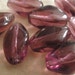 Vintage (8) German Amethyst Glass Beads