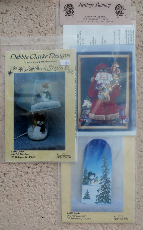 Artist Pattern Packets | items similar to decorative painting pattern packets 3 art Artist Pattern Packets | items similar to decorative painting pattern packets 3 art