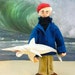 Jacques Cousteau Doll Art Miniature Caricature Replica