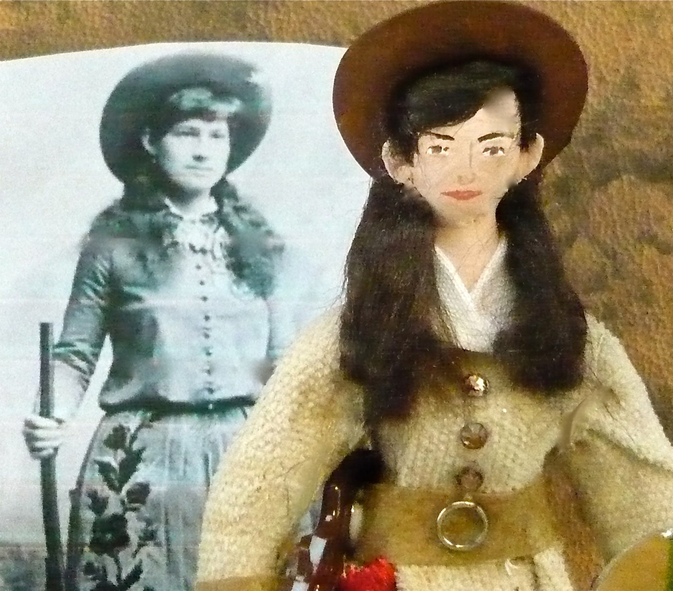 vintage annie oakley doll