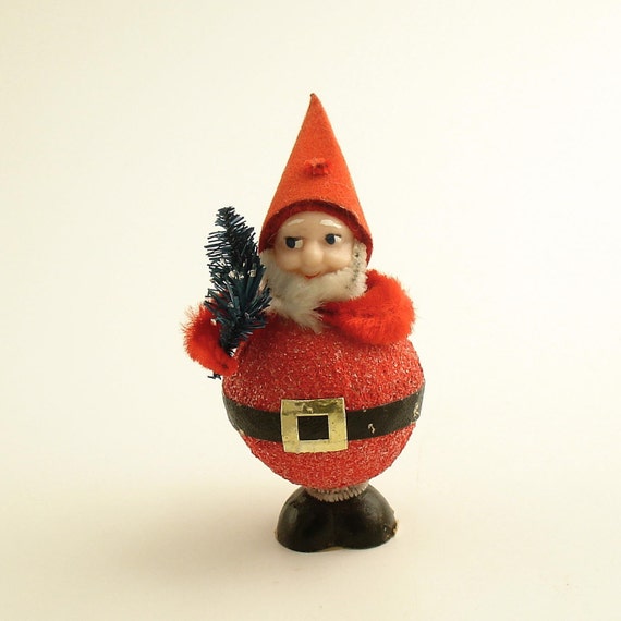 vintage christmas ornament santa claus gnome by efinegifts vintage christmas ornament santa claus gnome by efinegifts
