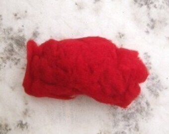 CARDED FLEECE - RED