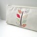 Clutch Bag in Mint Coral Leaf