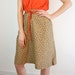 Tulip Print Vintage Cotton Skirt