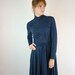 RESERVED. Blue Sweater Dress / 1970s Dancing Dress