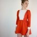 RESERVED. 1970s Dress - Boho Mini Dress