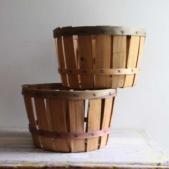 Vintage Potato Bushel Basket