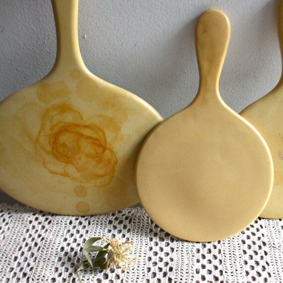Vintage Celluloid Hand Mirror Set