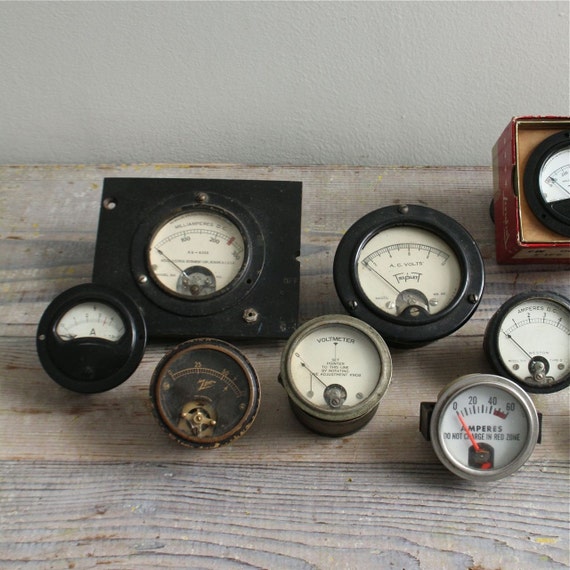 SALE Giant Antique Vintage Gauge Collection
