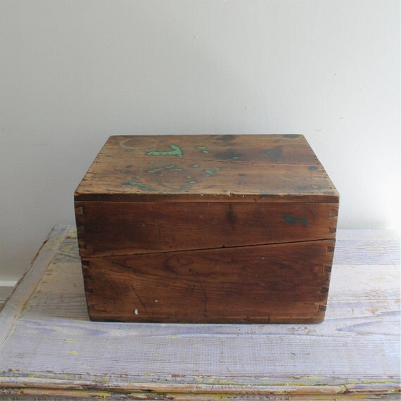 Large Antique File Box by ethanollie on Etsy