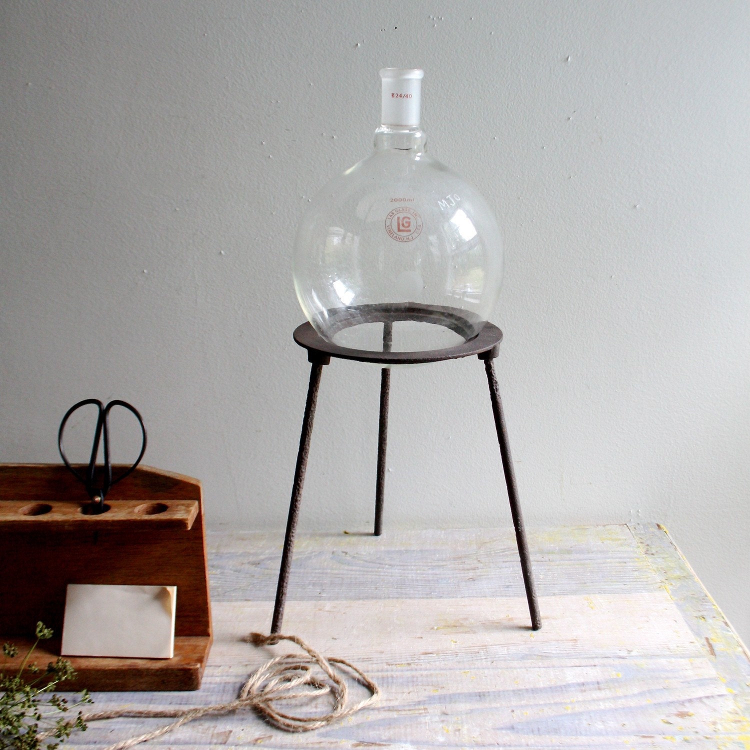 III RESERVED III Vintage Bunsen Burner Stand and Boiler