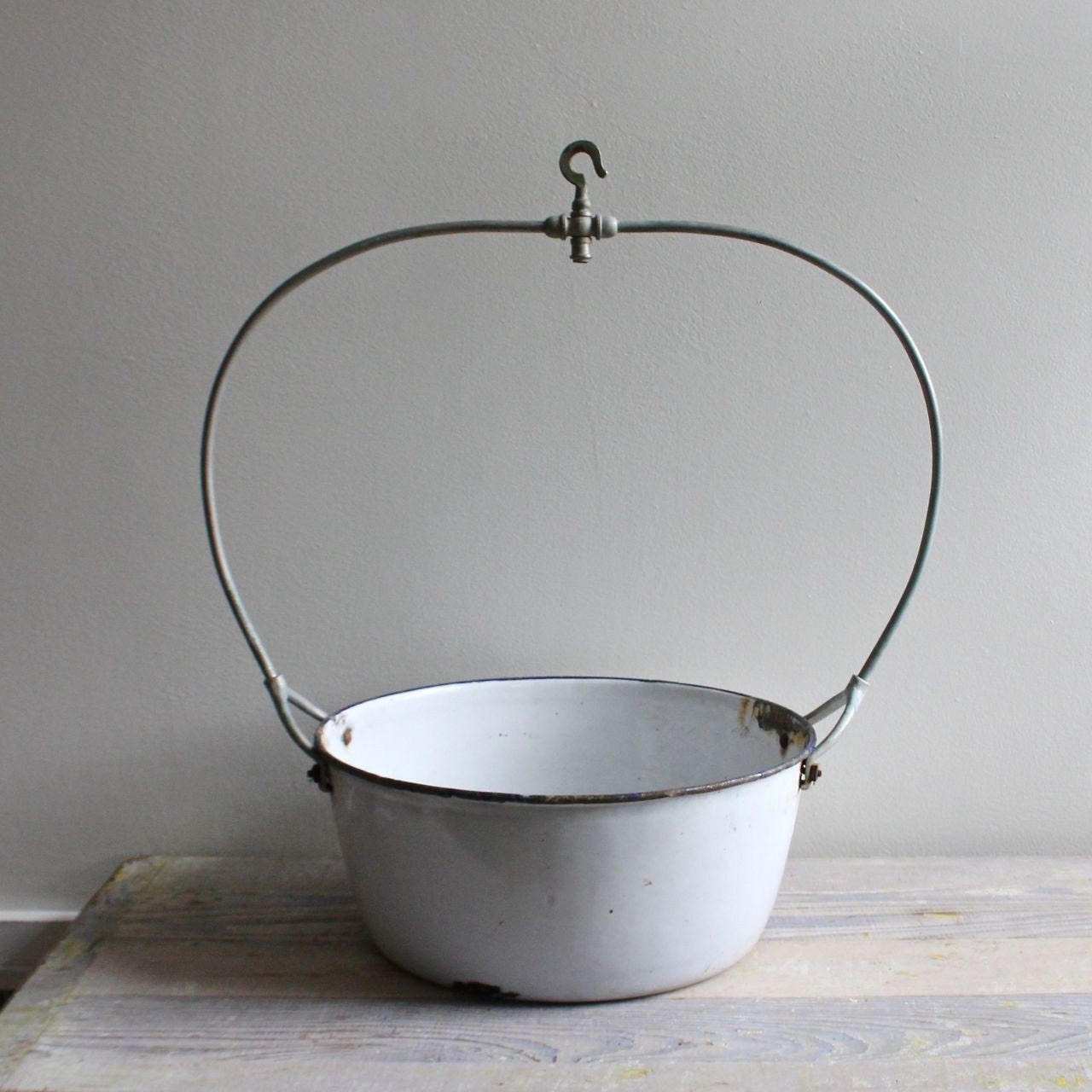 Vintage Grain Scale Hanging Basket