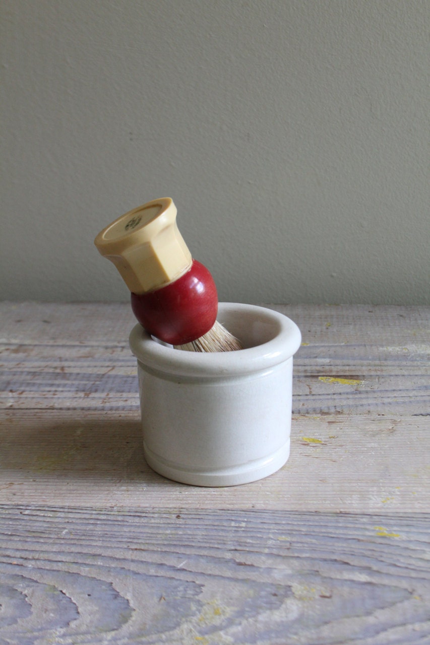 Vintage Shaving Brush and Cup