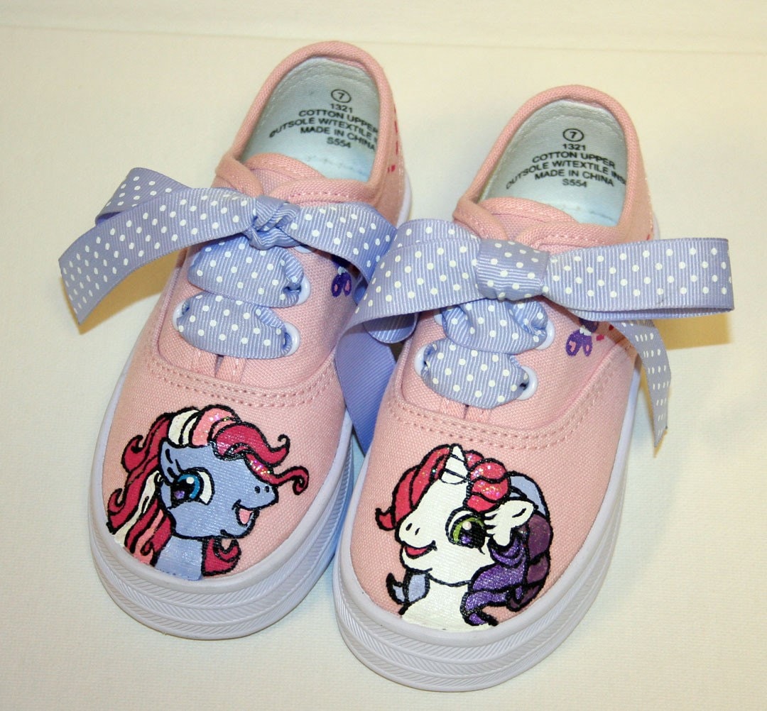 Girl's Custom Painted Tennis Shoes MY LITTLE PONY INSPIRED