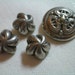 Small Vintage Silver Buttons - Knots - Triad Design