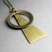 Geometric Pendant Necklace - Minimalist Insignia Style
