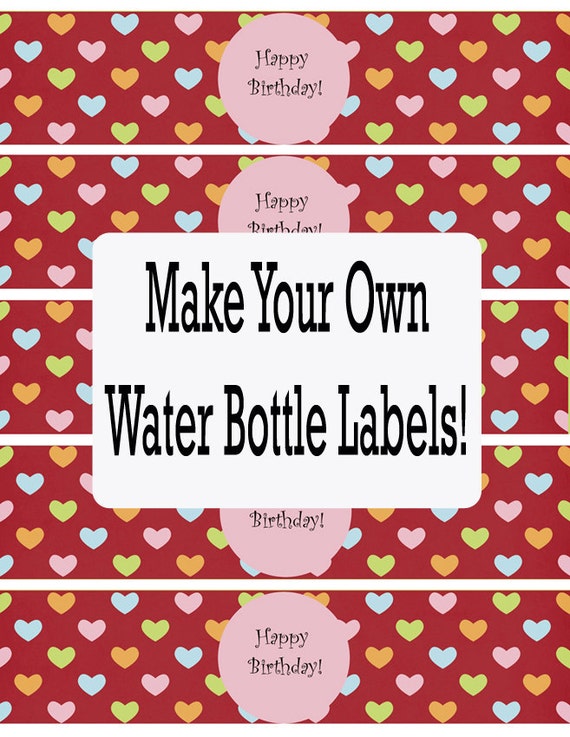 Water Bottle Label Template Free Word