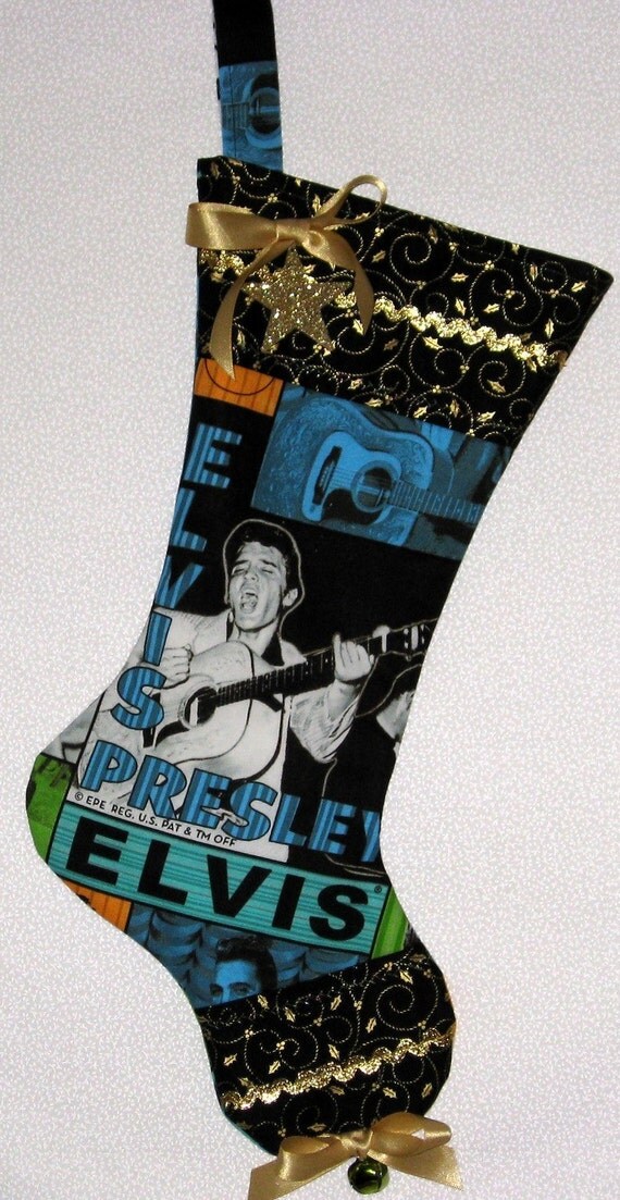 items similar to elvis christmas stocking elvis presley items similar to elvis christmas stocking elvis presley
