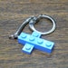 Mini Light Blue LEGO Cross Key chain