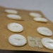 BUTTONS - Casa de LEON - mother of pearl buttons - 8 pcs - VINTAGE - irregular and natural