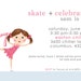 Custom Birthday Party Invitation - Ice Skate