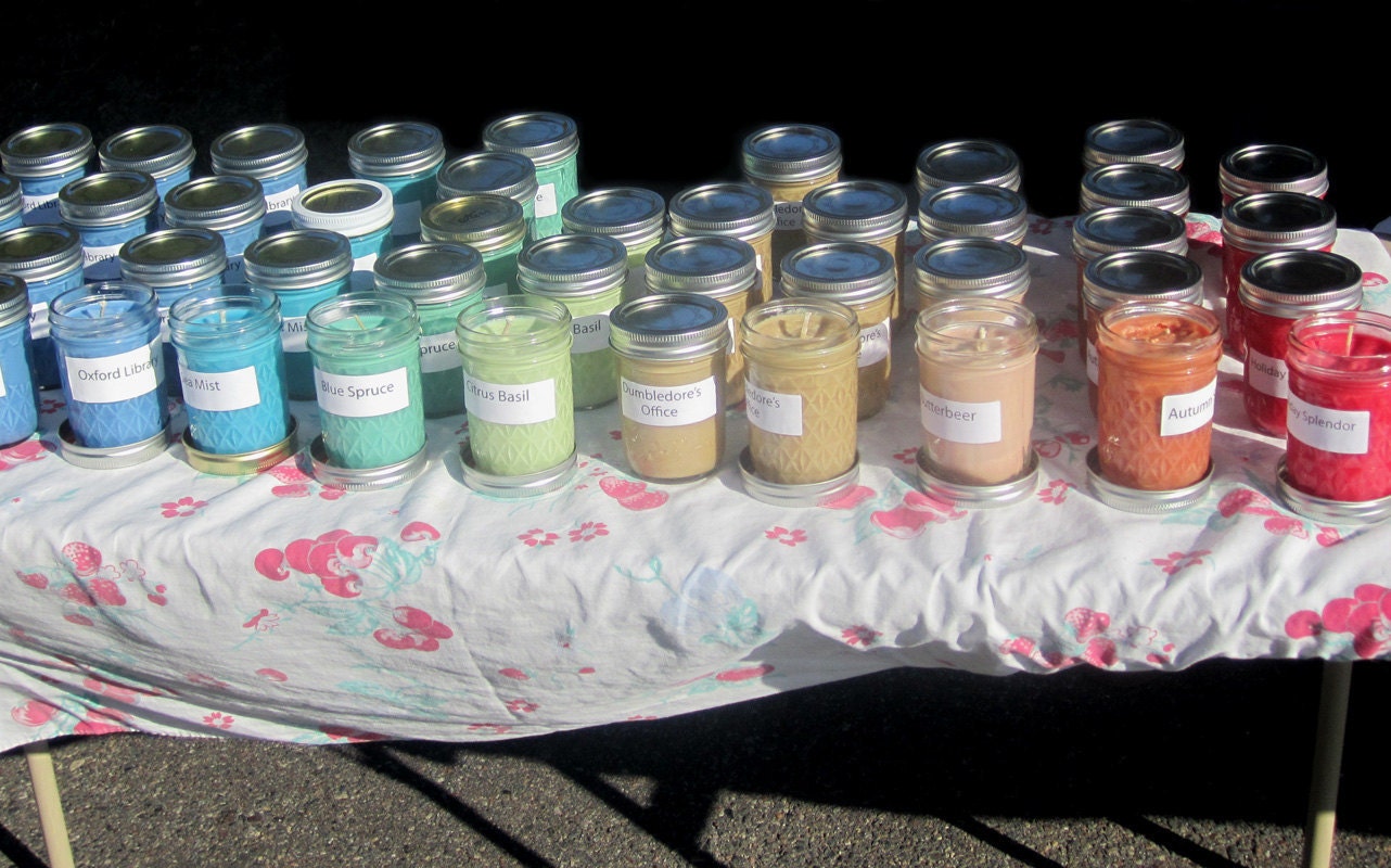 Library Scented Soy Wax Candle Oxford Library 8oz jar