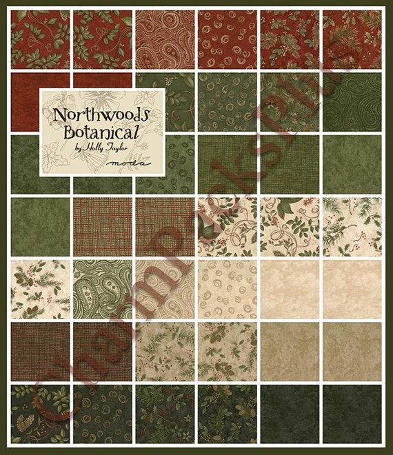 on-sale-northwoods-botanicals-moda-charm-pack-quilt-fabric