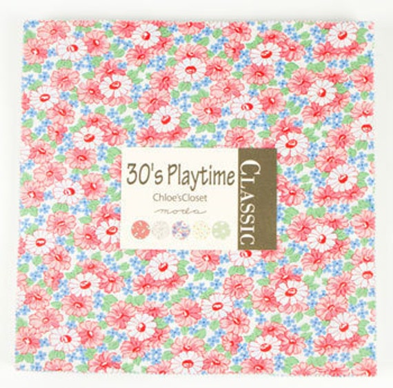 30s Playtime Moda Layer Cake by Chloes Closet Quilt 30s Playtime Moda Layer Cake by Chloes Closet Quilt