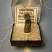 Rare LIGHTNING FULGURITE And Blue Barite Crystal In Natural Blow Hole Mineral Specimen In Perky Box From Colorado USA Extremely Rare