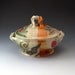 Covered Casserole Shino and Celadon (Medium)