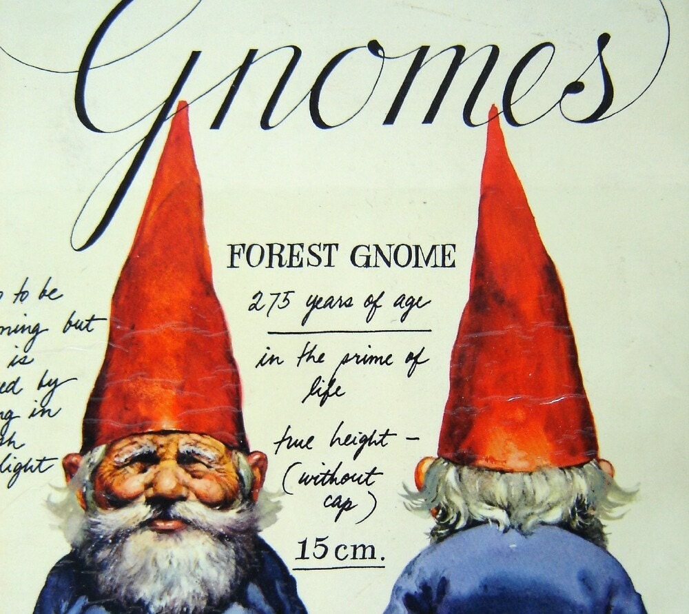 Gnomes by Wil Huygen Illustrated by Rien Poortvliet Vintage