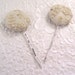 2 Ivory bling hair-pins - hair accessory occasion party wedding