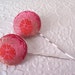 2 pink/red hair-pins - wedding occasion bridesmaid hair accessory