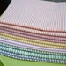 Eco Friendly Cloth Napkins, Seersucker Set of 6-18 inch by Dot and Army