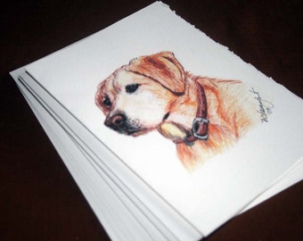 Blonde Lab note card,stationary, notecard, stationery, set of 4